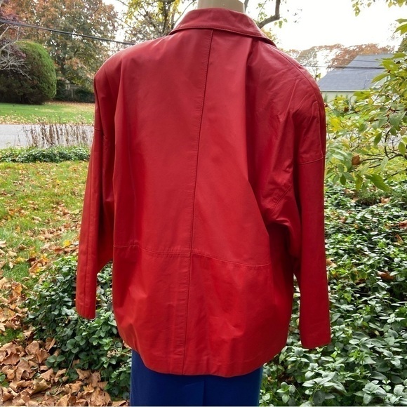 Toff’s red leather jacket. Beautifully made and like new. Hello Miss Scarlet! - Picture 7 of 7